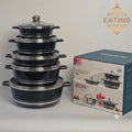 ROYAL 5‑Pieces Cookware Set – Non‑Stick Die‑Cast Aluminium Pots & Casseroles | Induction Compatible