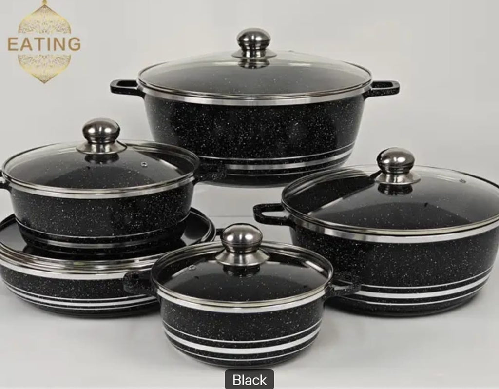 ROYAL 5‑Pieces Cookware Set – Non‑Stick Die‑Cast Aluminium Pots & Casseroles | Induction Compatible