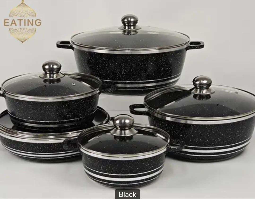 ROYAL 5‑Pieces Cookware Set – Non‑Stick Die‑Cast Aluminium Pots & Casseroles | Induction Compatible