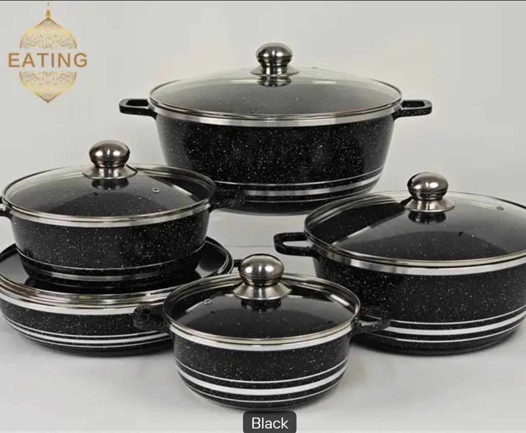ROYAL 5‑Pieces Cookware Set – Non‑Stick Die‑Cast Aluminium Pots & Casseroles | Induction Compatible