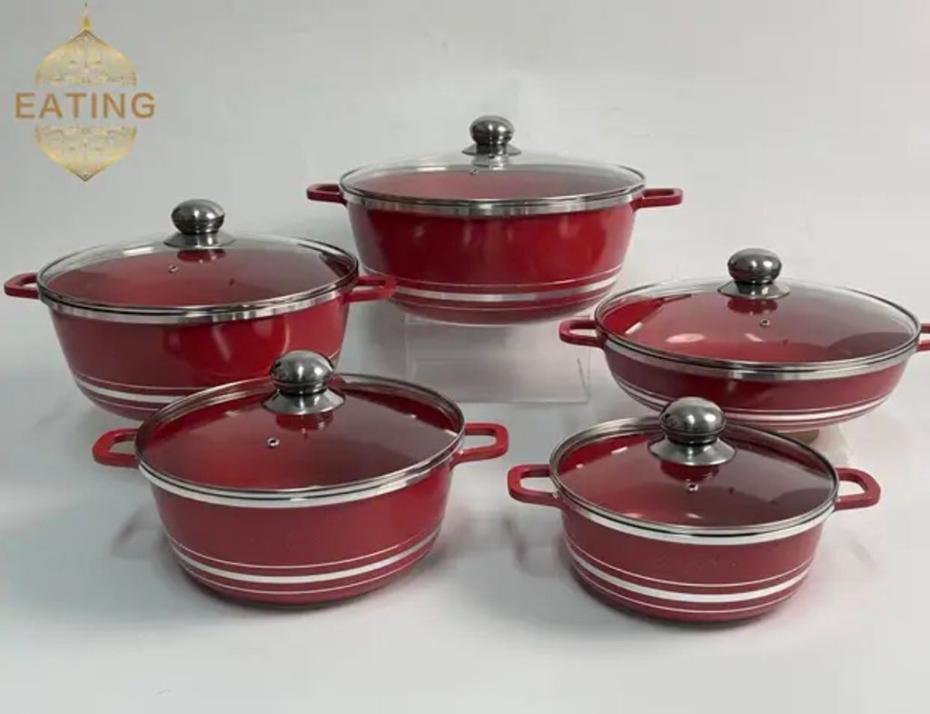 ROYAL 5‑Pieces Cookware Set – Non‑Stick Die‑Cast Aluminium Pots & Casseroles | Induction Compatible