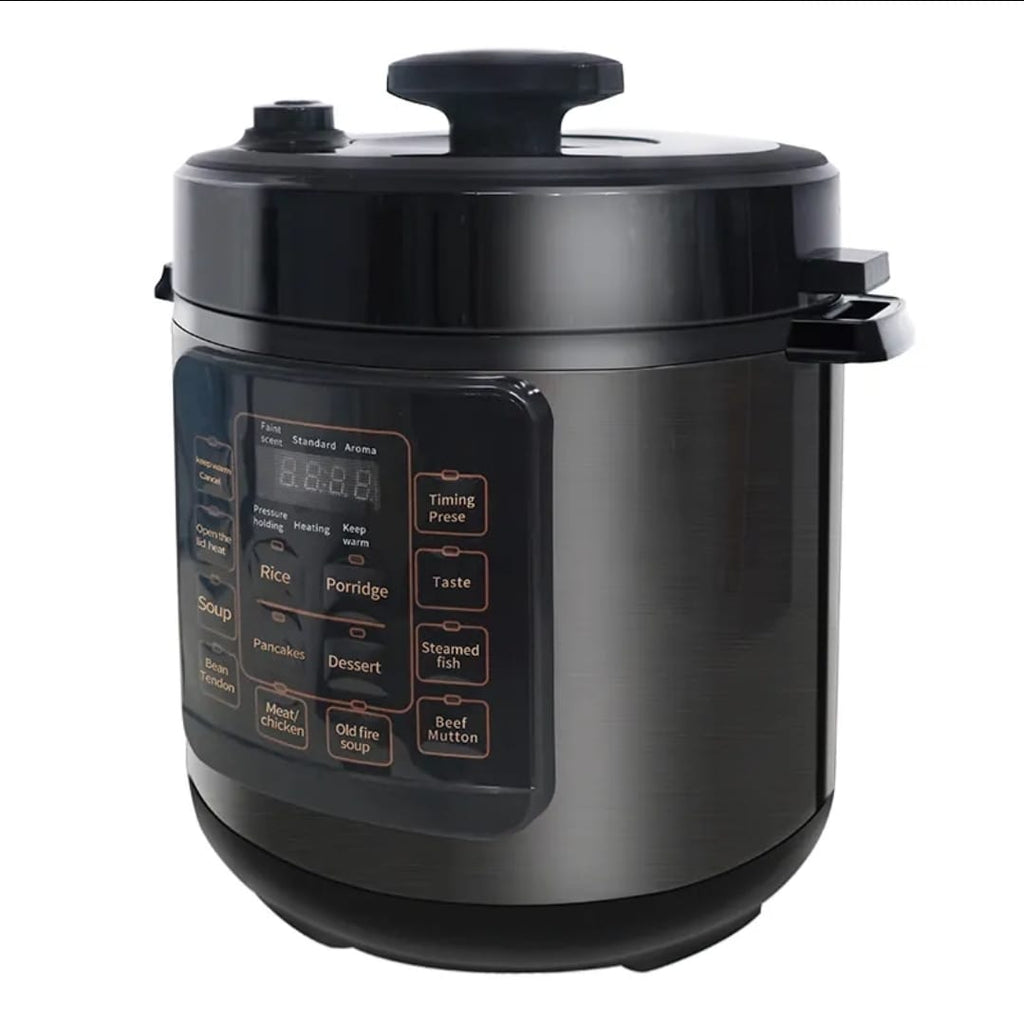 Electric Pressure Cooker 6L 10‑in‑1 Multi‑Cooker Ceramic Non‑Stick, Steamer,  Cake Maker, Stock Pot, Food Warmer, Rice, Beef, Chicken & More